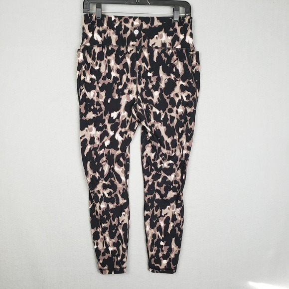 Livi Plus Size 14/16 Animal Print 7/8 Leggings Cheetah Leopard Workout Gym Yoga - Picture 2 of 9